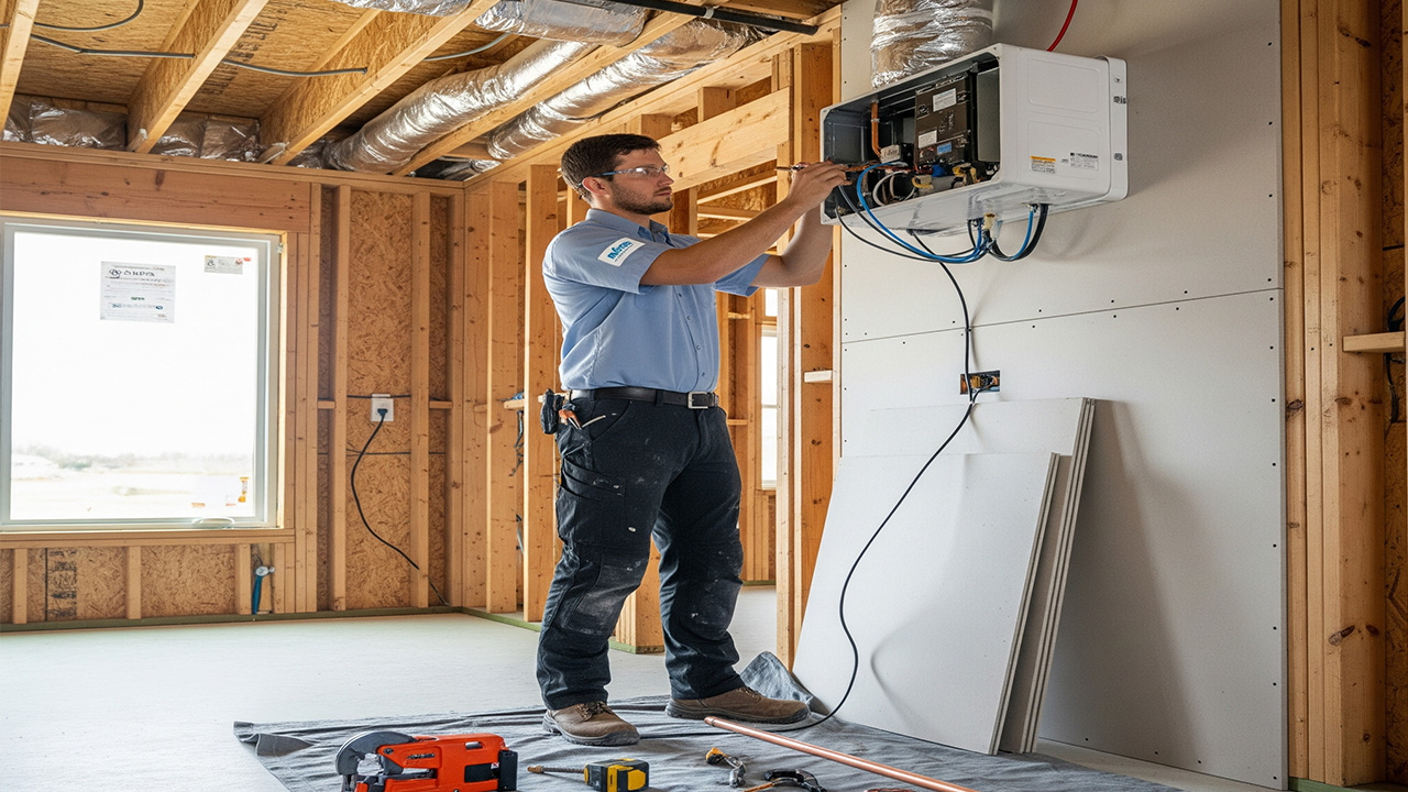 سرویس داکت اسپیلت در باستی هیلز توسط مجموعه تاسیسات بروز